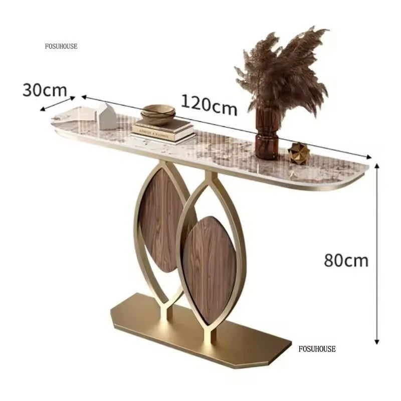 Luxury Console Table with Marble Finish – Modern Decorative Accent