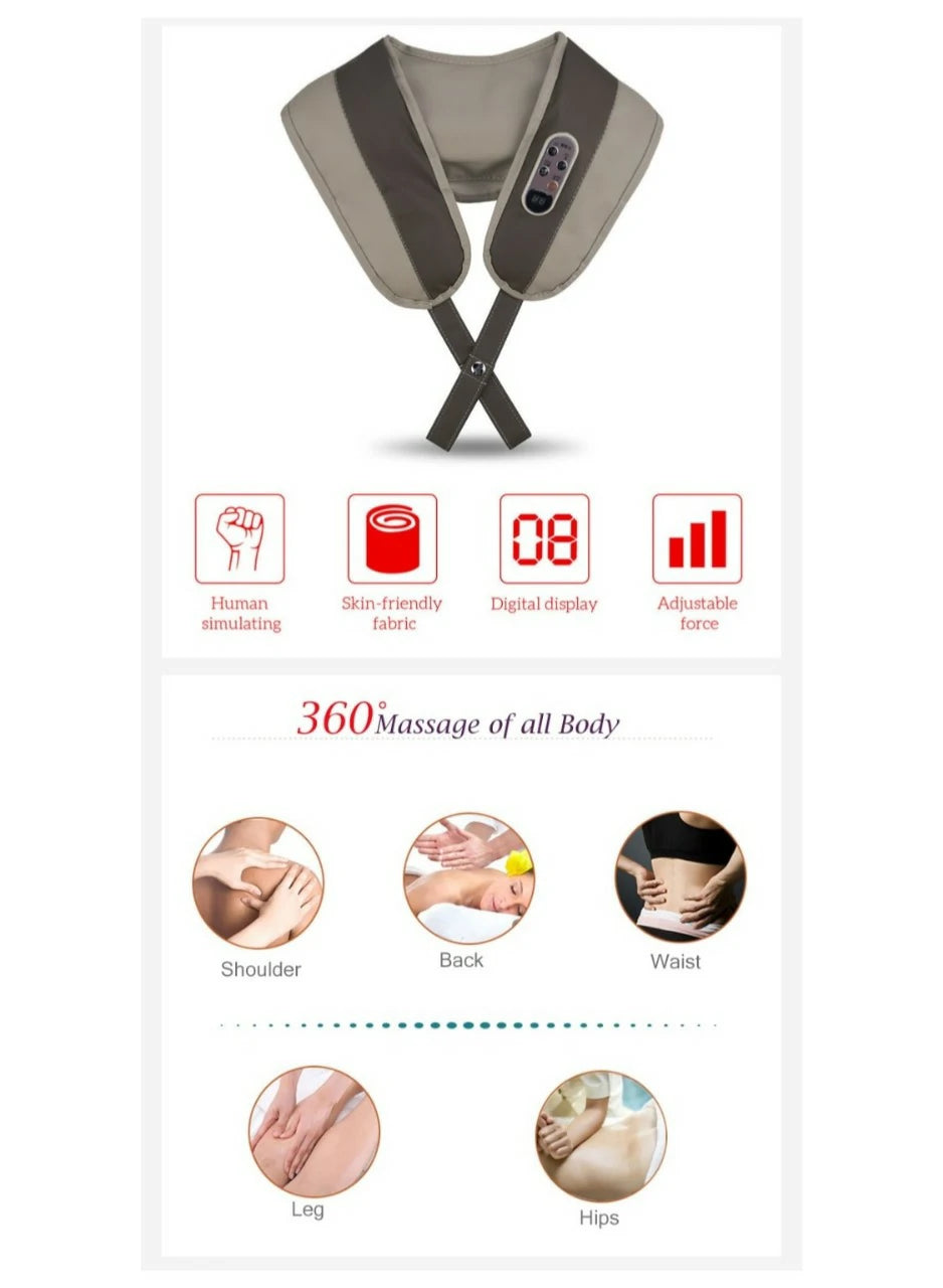 Smart Cervical & Full Body Massage Belt – Vibration Therapy