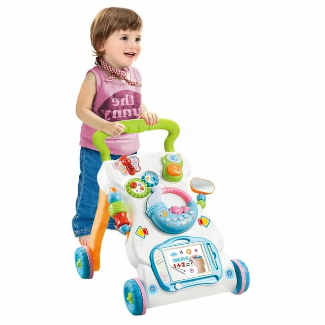 Multifunctional Baby Walker with Activity Board – Colorful Learning Toy
