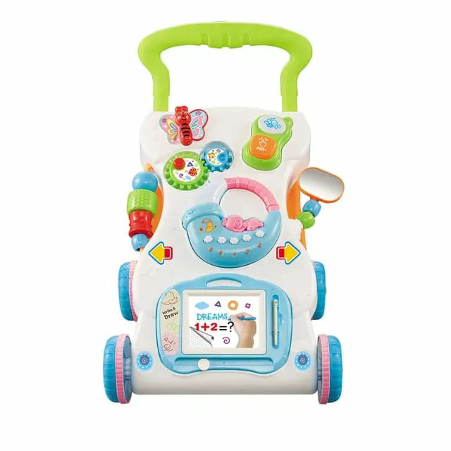 Multifunctional Baby Walker with Activity Board – Colorful Learning Toy