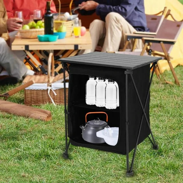 Foldable Picnic Storage Table – Portable & Space-Saving Outdoor Solution