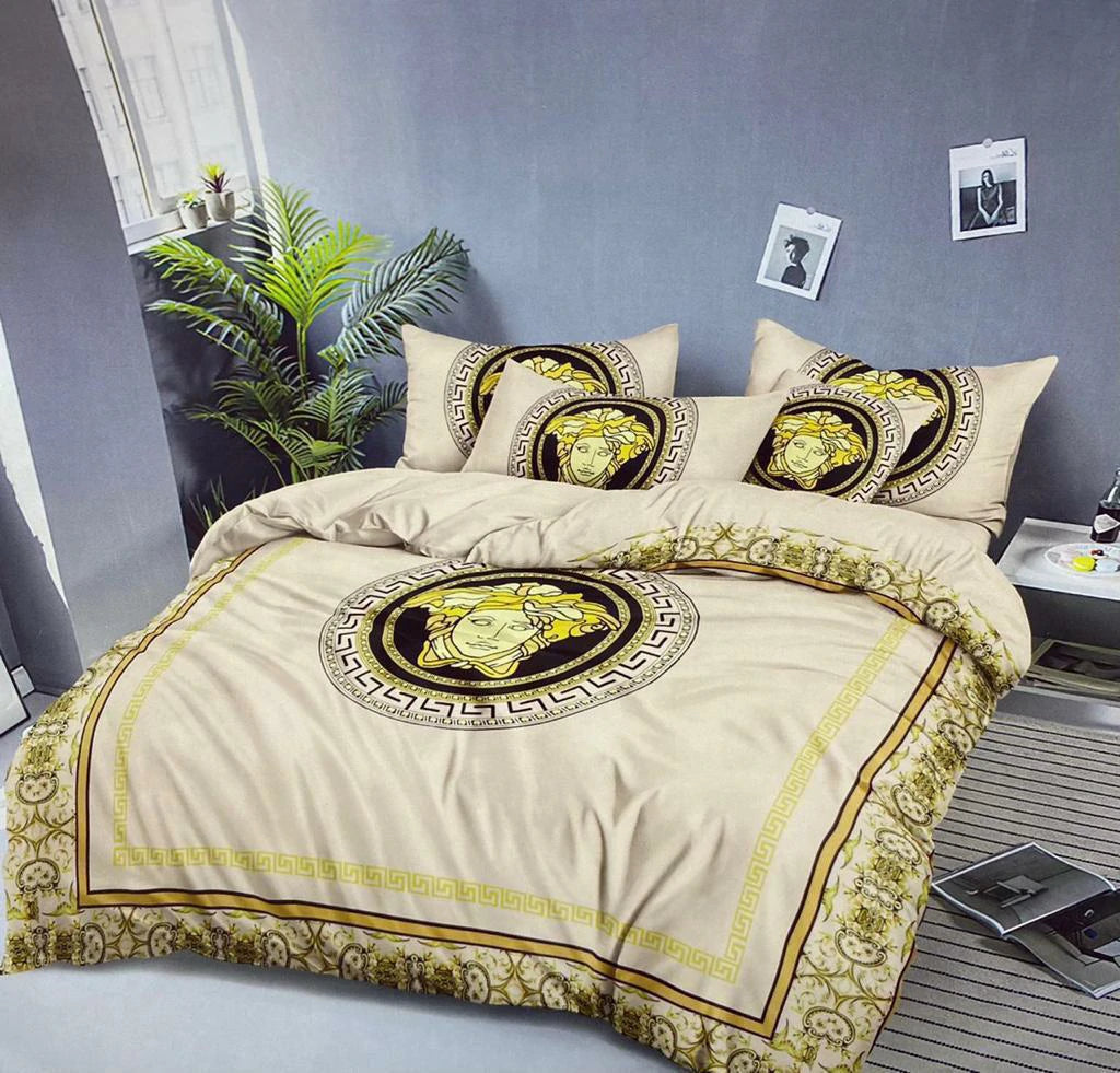 Master Quality 6-Piece King Size Comforter Set – Monochrome Pattern