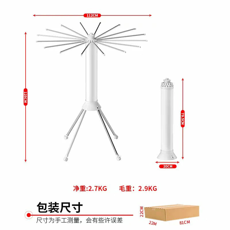 Foldable Laundry Drying Rack – Space-Saving & 360° Rotating Design
