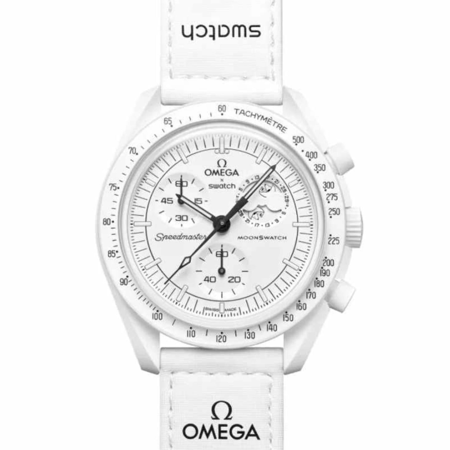 Omega Swatch Mission to Moon White