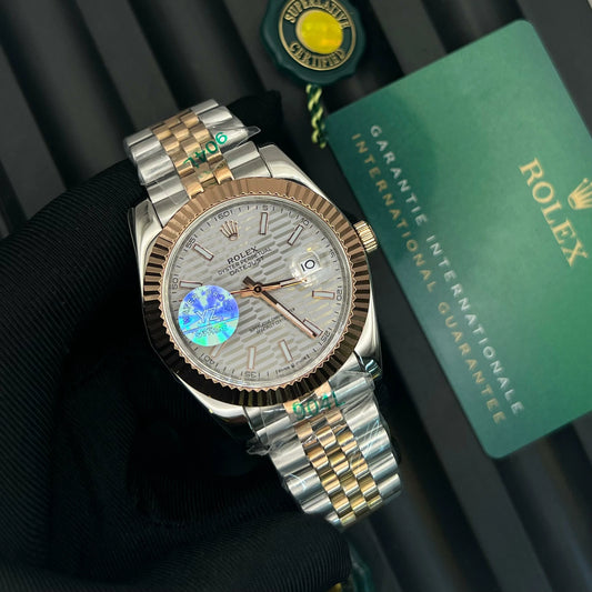 Inspired by Rolex Datejust 41mm – Motif Dial, Automatic, Sapphire Glass, Water Resistant