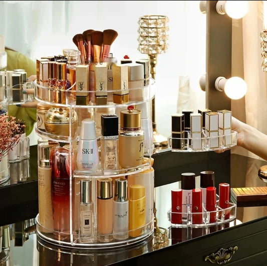 360° Rotatable Makeup Organizer