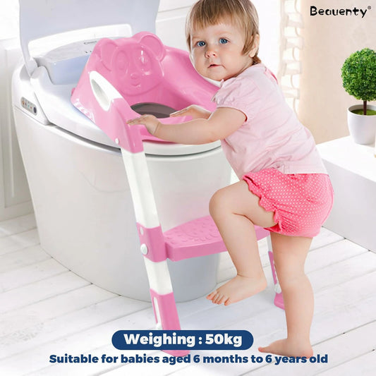 Baby Toilet Seat with Step Stool – For 6 Months to 6 Years (Up to 50kg)
