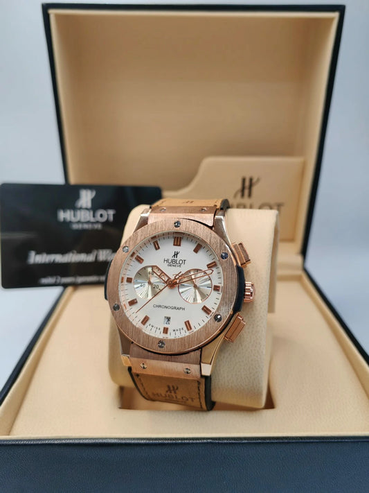 Men's Luxury Automatic Watch – Hublot-Inspired Design with Elegant Gift Box