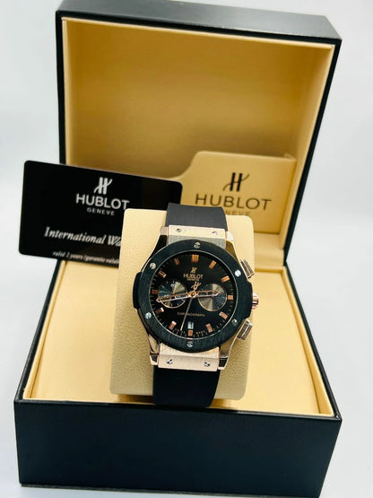 Men's Luxury Automatic Watch – Hublot-Inspired Design with Elegant Gift Box