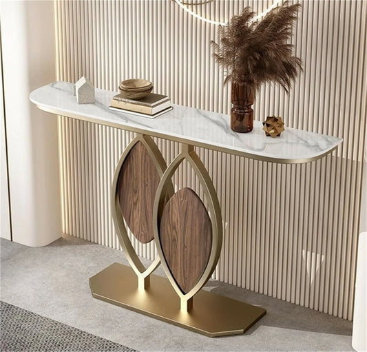Luxury Console Table with Marble Finish – Modern Decorative Accent
