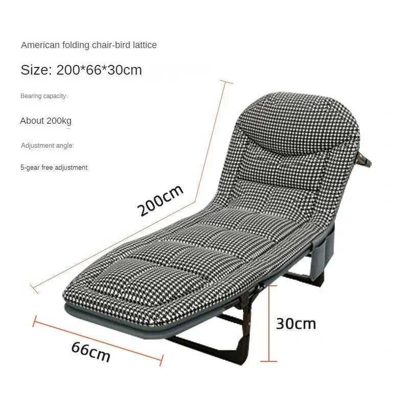 Premium Foldable Recliner Bed Chair – Adjustable & Heavy-Duty Comfort