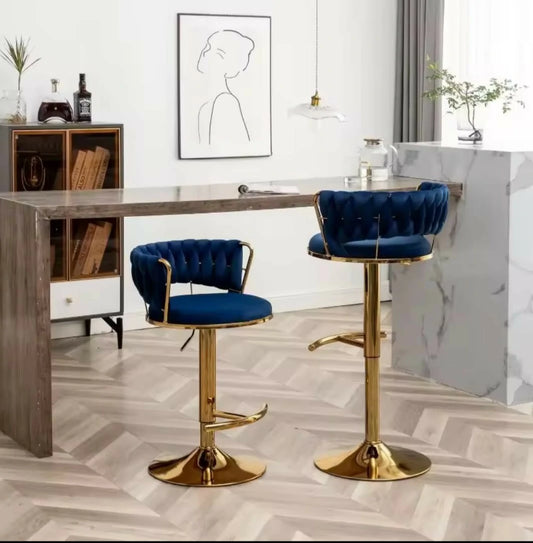 1-Piece Golden Bar Chair Elegant & Adjustable – Ideal for Home, Café & Salon