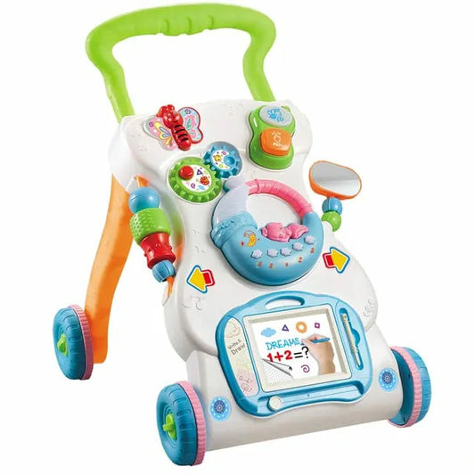 Multifunctional Baby Walker with Activity Board – Colorful Learning Toy
