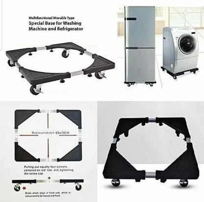 Heavy Duty Adjustable Movable Base Stan With Locking Wheels