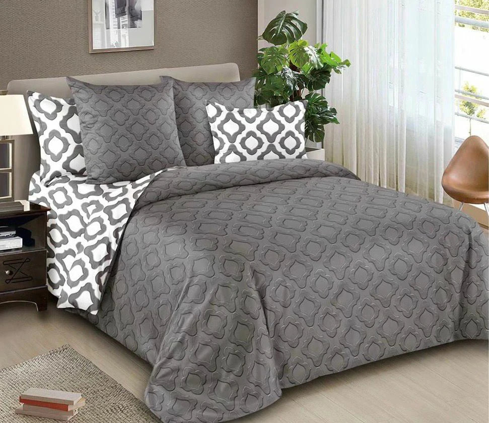 Modern Design 6-Piece King Size Comforter Collection