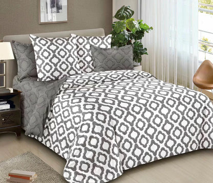 Modern Design 6-Piece King Size Comforter Collection
