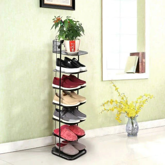 6-Tier Shoe Rack – Space-Saving Vertical Storage Stand