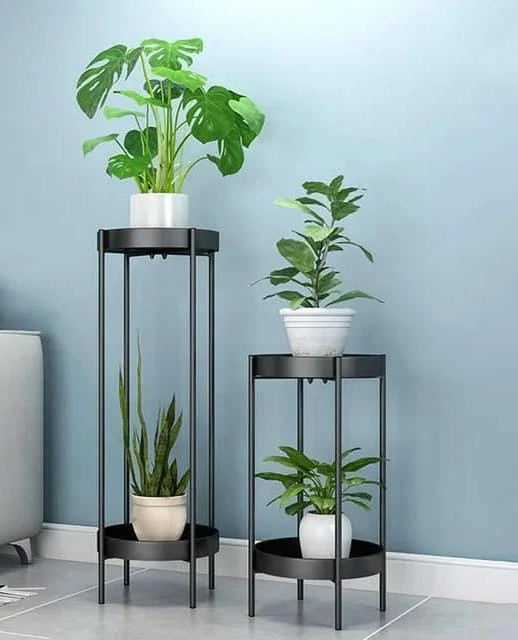 Stylish Indoor Plant Stand Set for Home and Office Decor (Set of 2)