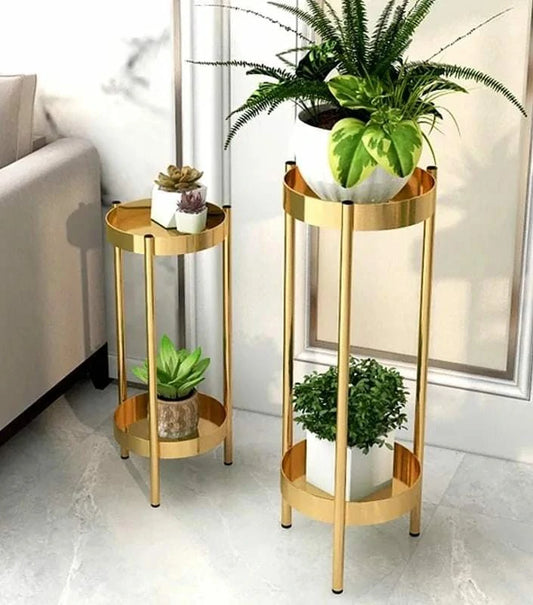 Stylish Indoor Plant Stand Set for Home and Office Decor (Set of 2)