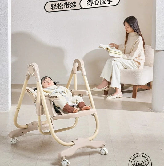 Multi-Functional Baby Feeding Chair | Rocking, Foldable & Height Adjustable