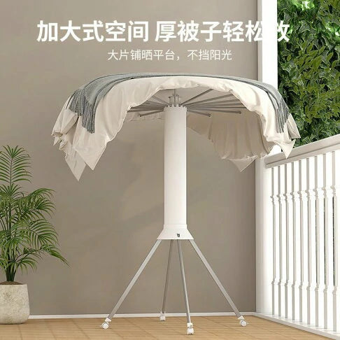 Foldable Laundry Drying Rack – Space-Saving & 360° Rotating Design