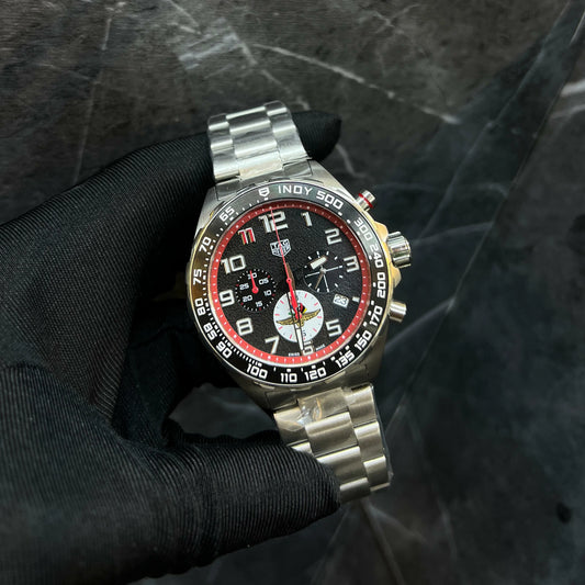 Chronograph Men’s Watch – Inspired by TAG Heuer, Stainless Steel Bracelet