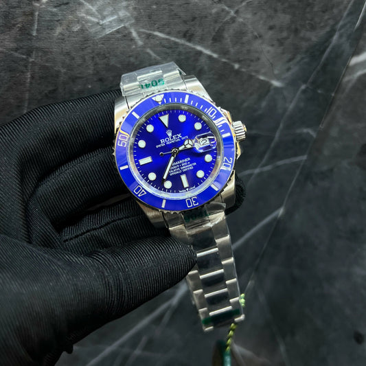 Men’s Luxury Stainless Steel Watch – Inspired by Rolex Submariner, Automatic Movement