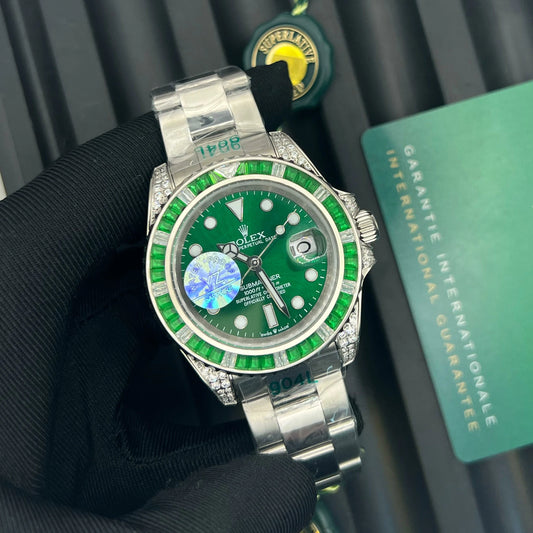Inspired by Rolex Submariner – Diamond Bezel, Automatic, Sapphire Glass, Water Resistant