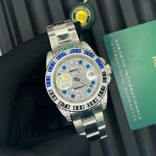 Inspired by Rolex Submariner – Diamond Bezel, Automatic, Sapphire Glass, Water Resistant