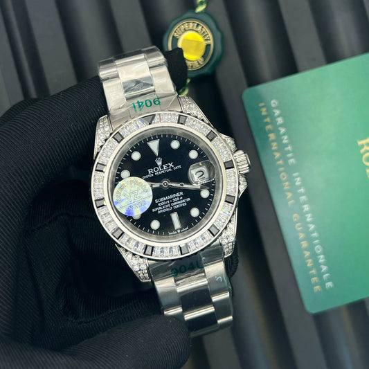 Inspired by Rolex Submariner – Diamond Bezel, Automatic, Sapphire Glass, Water Resistant
