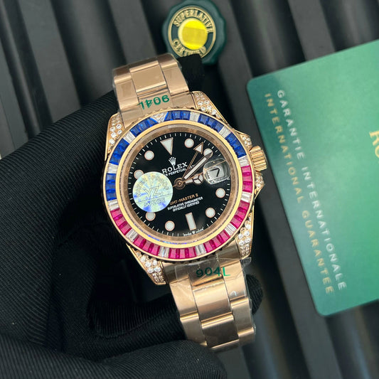 Inspired by Rolex Submariner – Diamond Bezel, Automatic, Sapphire Glass, Water Resistant