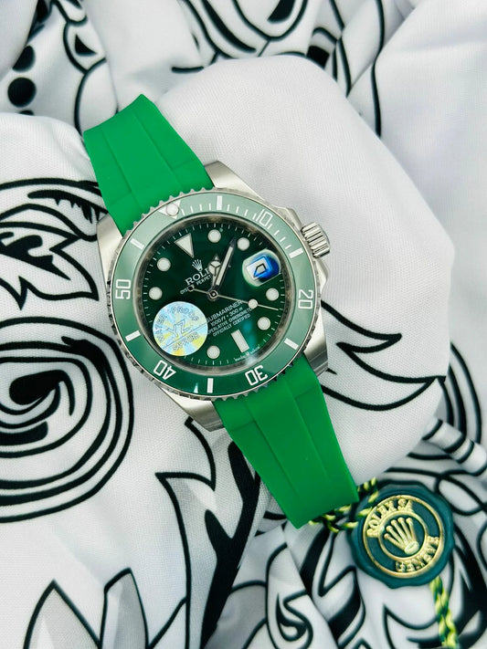 Rolex-Inspired YZ Automatic Men’s Watch | Sapphire Glass, Silicone Strap, Water Resistant