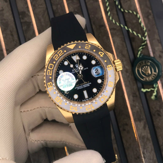 Rolex-Inspired YZ Automatic Men’s Watch | Sapphire Glass, Silicone Strap, Water Resistant