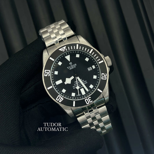 Men's Luxury Automatic Dive Watch – Inspired by Tudor, Stainless Steel Bracelet