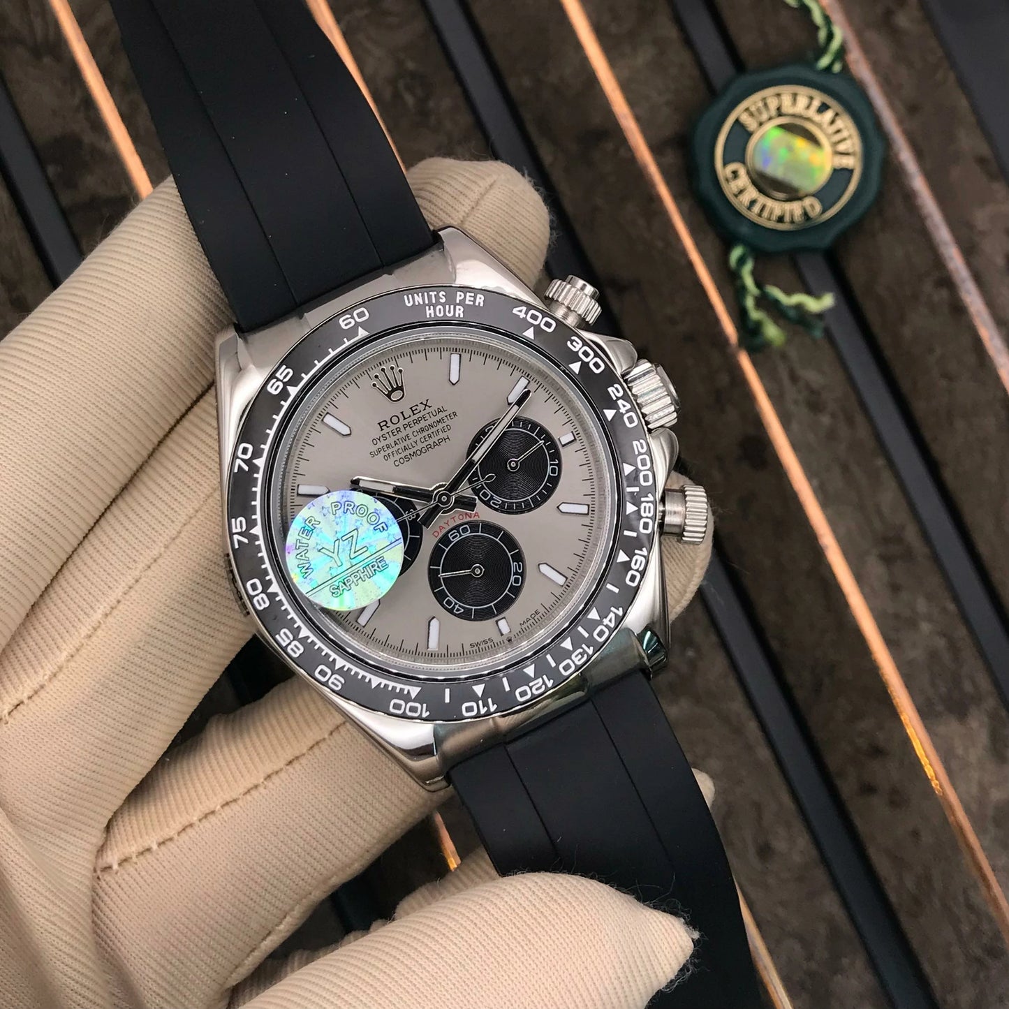 Rolex Daytona Master Copy – Luxury Chronograph Watch | Automatic | Silicone Strap
